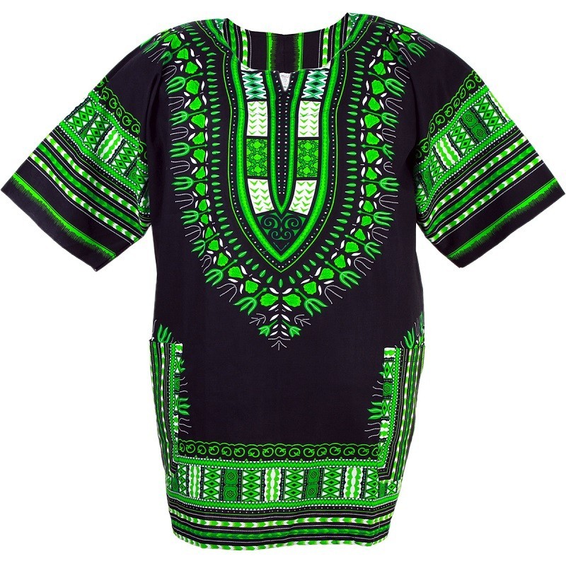 Green Dashiki t shirt