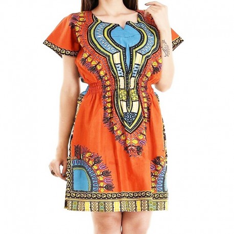 Abito Dashiki arancione