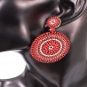 Bohemian vintage round earrings