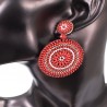 Bohemian vintage round earrings