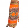 Falda dashiki naranja 