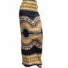 Long yellow and black Dashiki skirt