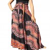 Bohemian Black Dashiki Long Skirt