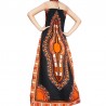 Long red and black Dashiki dress