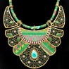 Ethnic chic green necklace