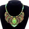 Collana multicolore chic bohemien verde